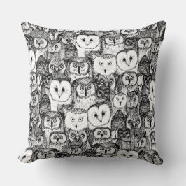 Schwarz-weiß Kissen