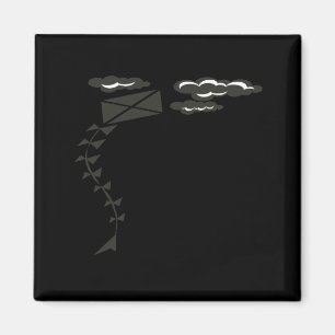 Schwarz-Weiß-Kite Magnet