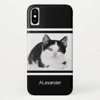Schwarz-Weiß-Kitte Case-Mate iPhone Hülle