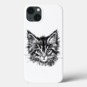 Schwarz-Weiß-Kitten Case-Mate iPhone Hülle