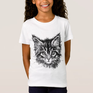 Schwarz-Weiß-Kitten T-Shirt