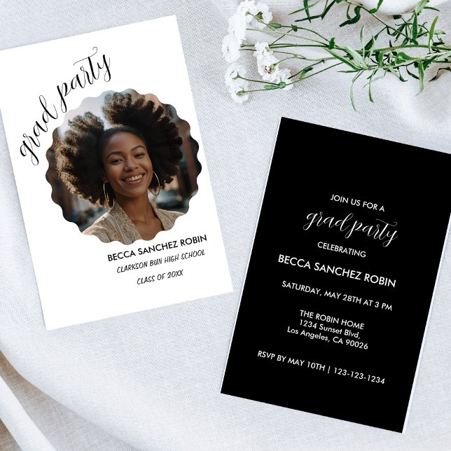 Schwarz-Weiß-Klasse der schwarzen Einladung 2025 (Von Creator hochgeladen)