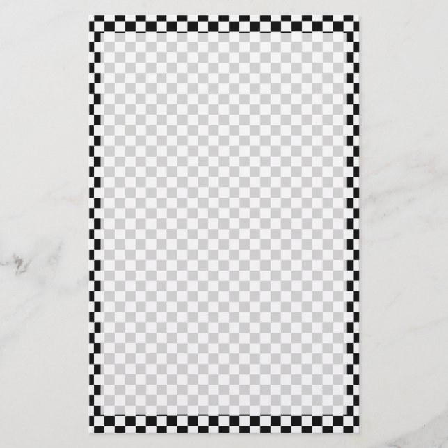 Schwarz-Weiß-Klassik-Karton von STaylor Briefpapier (Vorderseite)