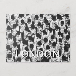 Schwarz-Weiß-Königin-Wachen-Parade Postkarte