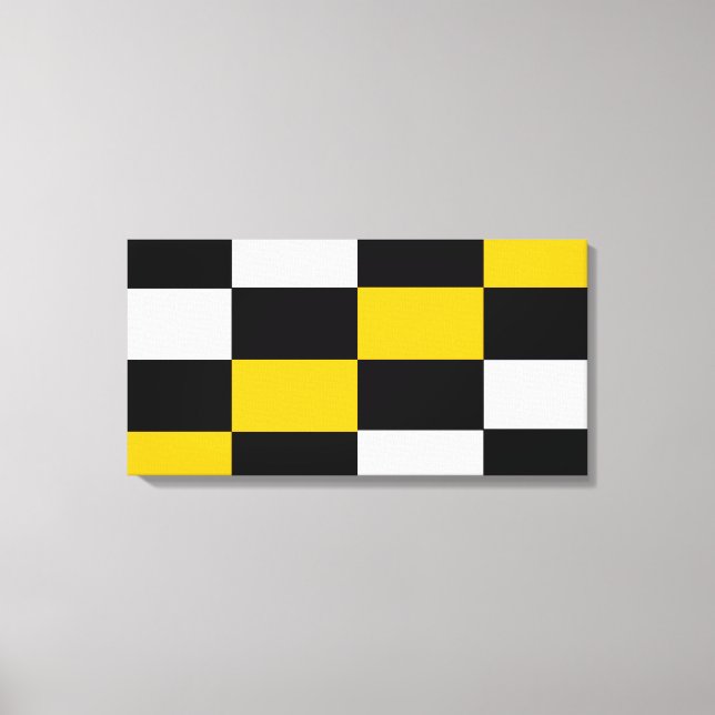 Schwarz-Weiss Kontrast Leinwanddruck (Vorderseite)