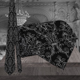 Schwarz-Weiß-Kontur Krawatte