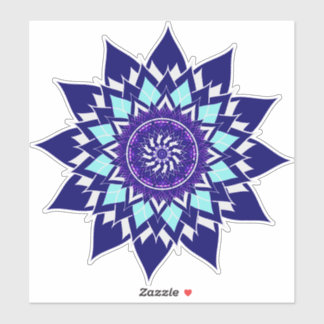 Schwarz-Weiß-Kosmos Aufkleber