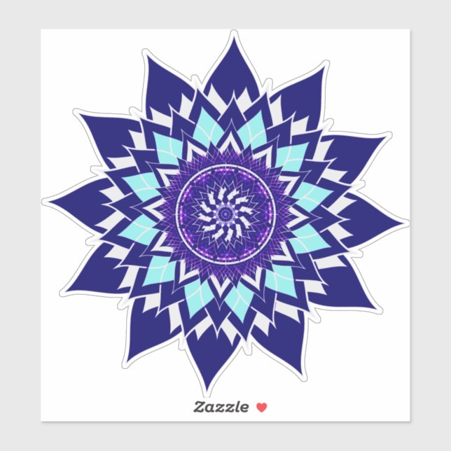 Schwarz-Weiß-Kosmos Aufkleber (Blatt)