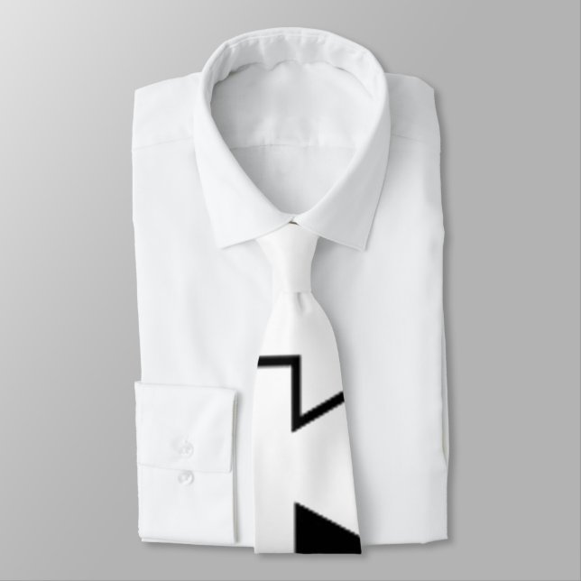 Schwarz-Weiß-Krawatte Krawatte (Gebunden)