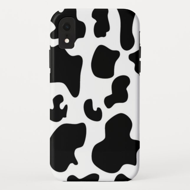 Schwarz-Weiß-Kuh Case-Mate iPhone Hülle (Rückseite)