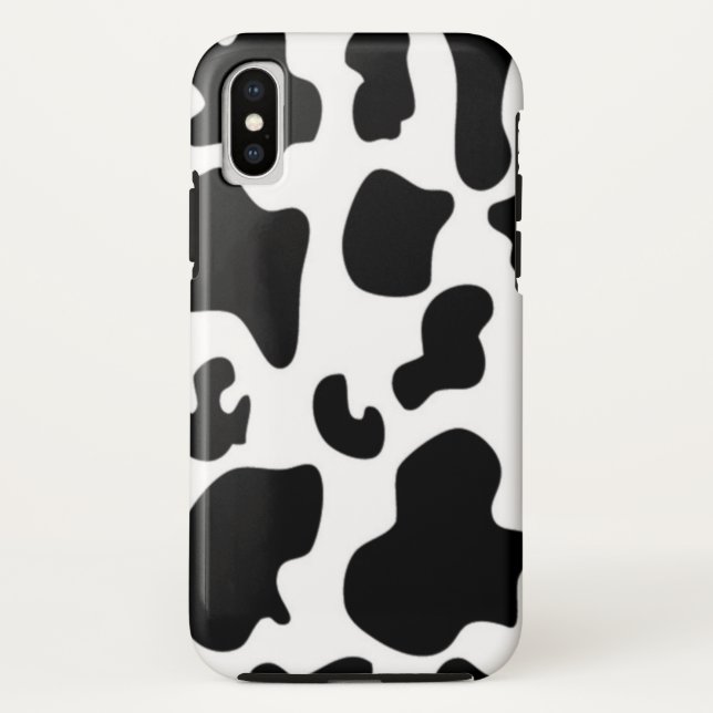 Schwarz-Weiß-Kuh Case-Mate iPhone Hülle (Rückseite)