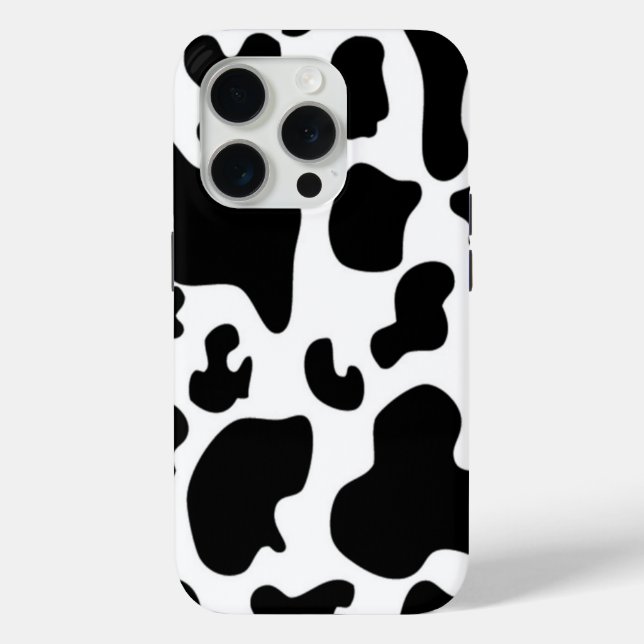 Schwarz-Weiß-Kuh Case-Mate iPhone Hülle (Rückseite)