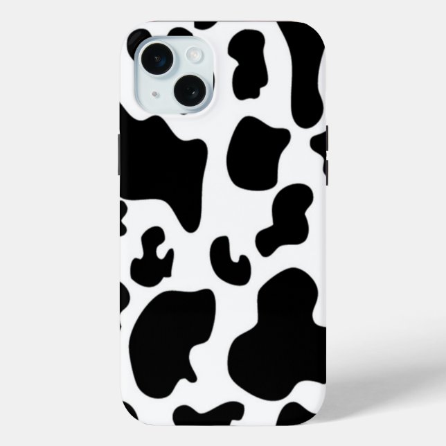 Schwarz-Weiß-Kuh Case-Mate iPhone Hülle (Rückseite)