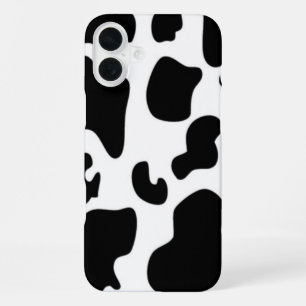 Schwarz-Weiß-Kuh iPhone 16 Plus Hülle