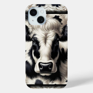 Schwarz & Weiß Kuh Kuhfell Fell Flauschiger Look Case-Mate iPhone Hülle
