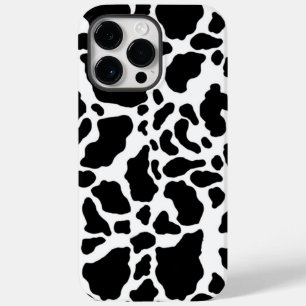 Schwarz-Weiß-Kuh-Spots Tierdruckmuster Case-Mate iPhone 14 Pro Max Hülle