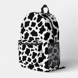Schwarz-Weiß-Kuhdruck Bedruckter Rucksack