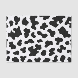 Schwarz-Weiß-Kuhdruck Seidenpapier