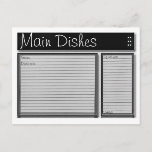 Schwarz-Weiß-Kundenkarten Postkarte