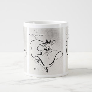 Schwarz-weiß-Kunst Jane Avril von Toulouse Lautrec Jumbo-Tasse