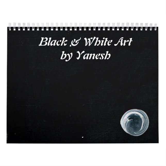 Schwarz-Weiß-Kunst von Yanesh Kalender (Titelbild)