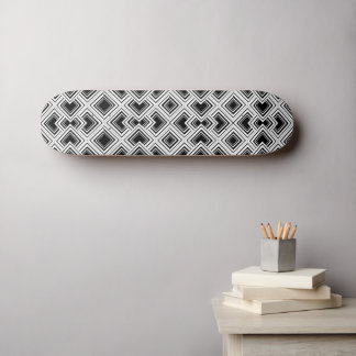 Schwarz-Weiß-Kunstwerk Skateboard