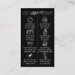 Schwarz-Weiß-LED-Lichttherapie-Hautpflege nach der Visitenkarte