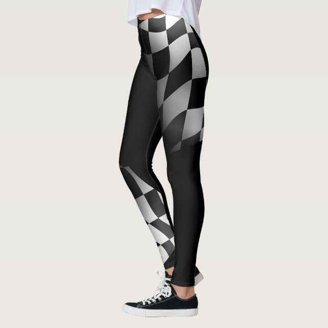 Schwarz/weiß Leggings (Links)