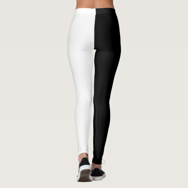 Schwarz-Weiß-Leggings Auge für Einfachheit Leggings (Rückseite)