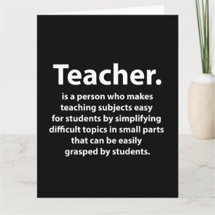 Schwarz-Weiß Lehrkräfte Würdigung Karte