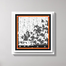 Schwarz-weiß Leinwanddruck