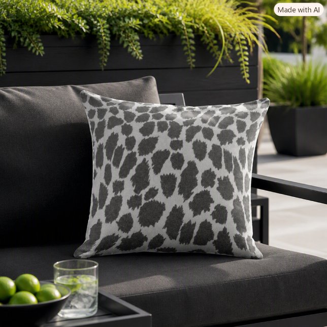 Schwarz-Weiß-Leopard Kissen (Von Creator hochgeladen)