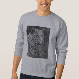 Schwarz-Weiß-Leopard-Sweatshirt Sweatshirt