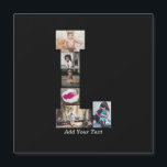 Schwarz-Weiß-Letter-L-FotoCollage Magnetkarte<br><div class="desc">Diese Monogramm-Foto-Collage ist ein personalisiertes Design,  das ein fett formatiertes Monogramm (Initialen oder Buchstaben) mit einer Sammlung von Fotos kombiniert,  die in oder um es herum künstlerisch angeordnet sind. Es ist eine stilvolle Art,  Erinnerungen zu präsentieren und gleichzeitig eine einzigartige,  elegante Touch zu Dekoration oder Geschenken hinzuzufügen.</div>