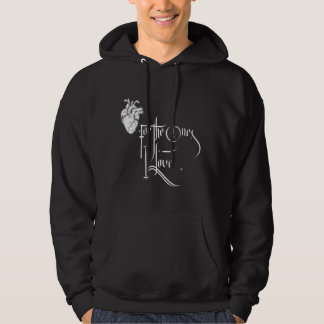 Schwarz-Weiß-Liebe-Hoodie Hoodie