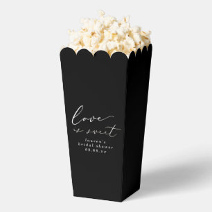 Schwarz-weiß-Liebe ist süße Brause Shower Popcorn Geschenkschachtel