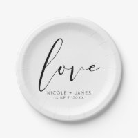 Schwarz-Weiß-LIEBE Minimal Moderne Hochzeit