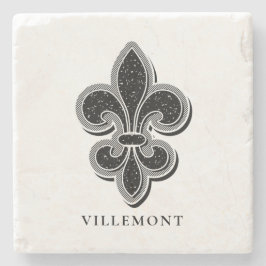 Schwarz-Weiß-Lilie Steinuntersetzer