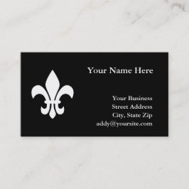 Schwarz-Weiß-Lilie Visitenkarte