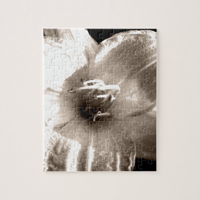 Schwarz-Weiß-Lily-Fotografie Puzzle (Vertikal)