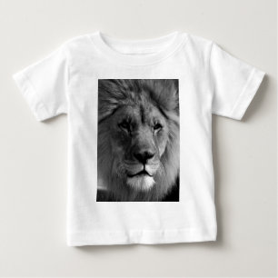 Schwarz-Weiß-Lion Baby T-shirt