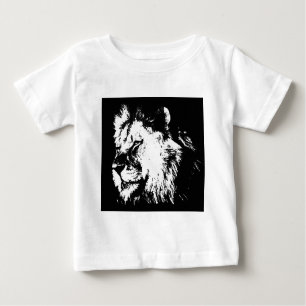 Schwarz-Weiß-Lion Baby T-shirt