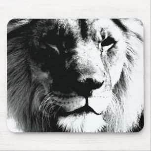 Schwarz-Weiß-Lion Mousepad