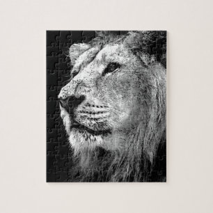 Schwarz-Weiß-Lion Puzzle