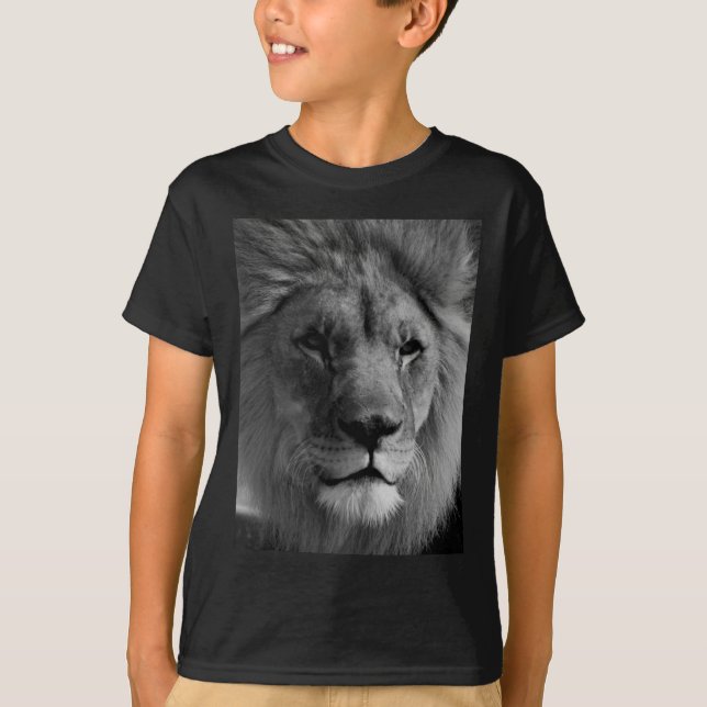 Schwarz-Weiß-Lion T-Shirt (Vorderseite)