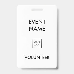 Schwarz-Weiß-Logo für Event-Volunteers Ausweis