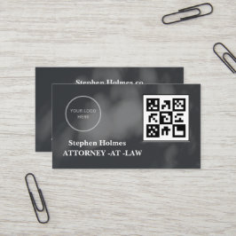 Schwarz-Weiß-Logo minimalistisch Visitenkarte