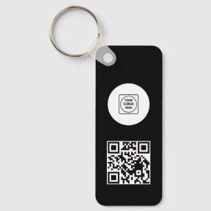 Schwarz-Weiß-Logo-QR-Code-Promo-Schlüsselanhänger Schlüsselanhänger