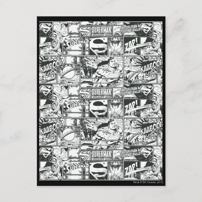 Schwarz-Weiß-Logos Postkarte (Vorderseite)