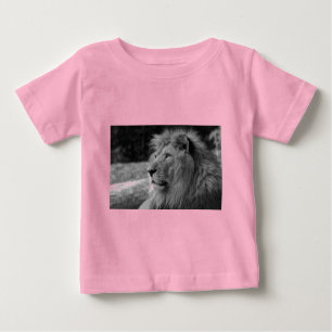 Schwarz-Weiß-Löwe - Wildtier Baby T-shirt